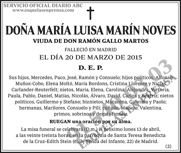 María Luisa Marín Noves